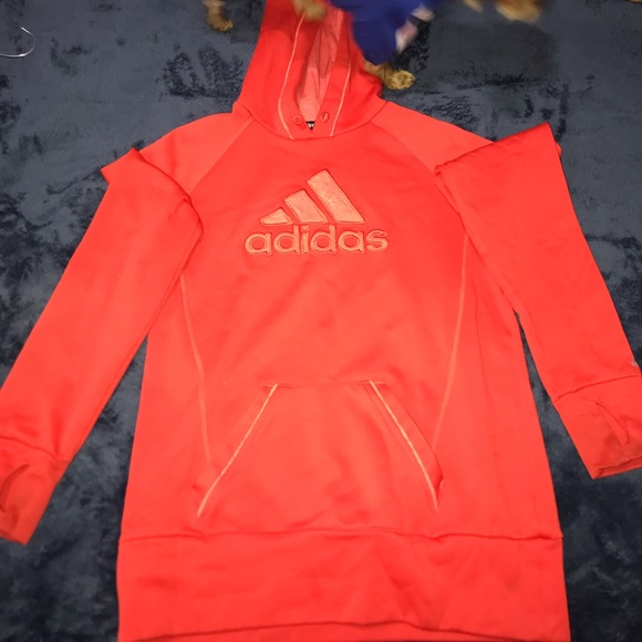 Neon Orange Dryfit Nike Hoodie - Picture 2 of 4